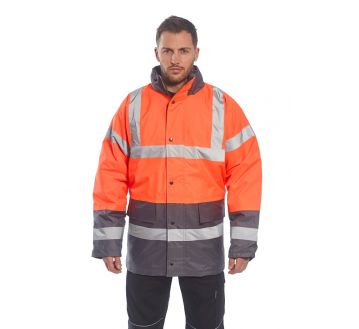 PARKA HAUTE VISIBILITE ORANGE/MARINE S467 - PORTWEST